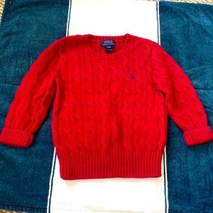 Polo cable sweater size 3t unisex